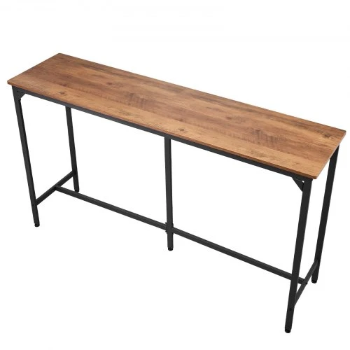 Sofa VEVOR Baro stalas, 160 x 40 x 92 cm, šviesiai rudas, juodas