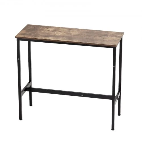 Sofa VEVOR Baro stalas, MDF ir metalinis rėmas, rusvai rudas ir juodas, 99 x 41 x 90 cm