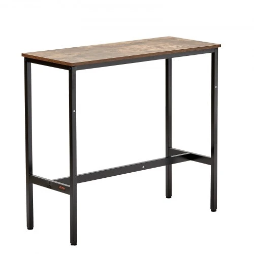 Sofa VEVOR Baro stalas, MDF ir metalinis rėmas, rusvai rudas ir juodas, 99 x 41 x 90 cm