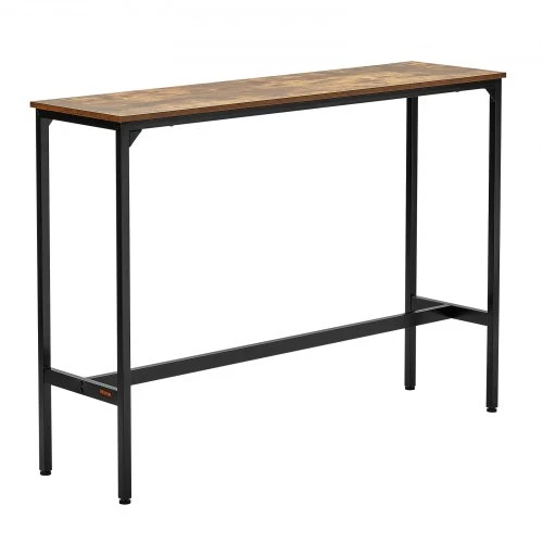 Sofa VEVOR Baro stalas, MDF plokštė ir metalinis rėmas, rusvai rudas ir juodas, 140 x 38 x 99 cm