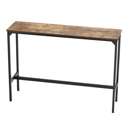 Sofa VEVOR Baro stalas, MDF plokštė ir metalinis rėmas, rusvai rudas ir juodas, 140 x 38 x 99 cm