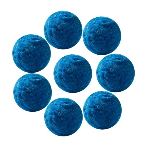 VEVOR Baseino filtro rutuliukai smėlio filtrui, 1,4kg, mėlyni, poliesterio pluoštas, su skalbimo maišeliu