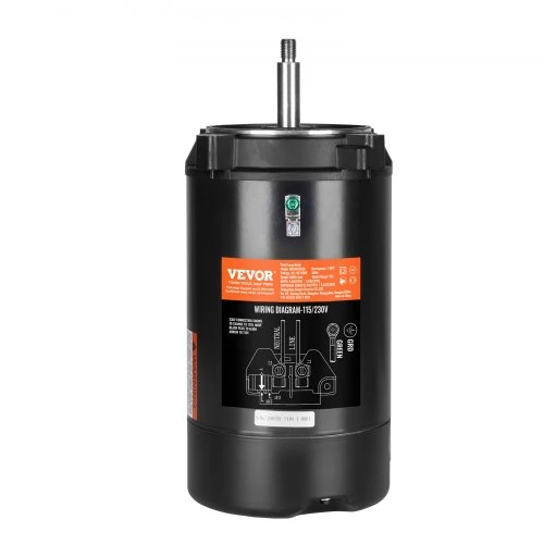 Koduva Baseino siurblio variklis VEVOR HM14075LCb, 0,75 kW, 56J rėmas, 115/230 V