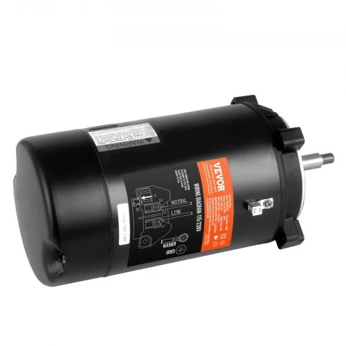Koduva Baseino siurblio variklis VEVOR HM14075LCb, 0,75 kW, 56J rėmas, 115/230 V