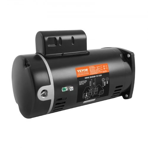 Koduva Baseino siurblio variklis VEVOR HM16058LCb, 0,75 kW, 56Y rėmas, 115/230 V