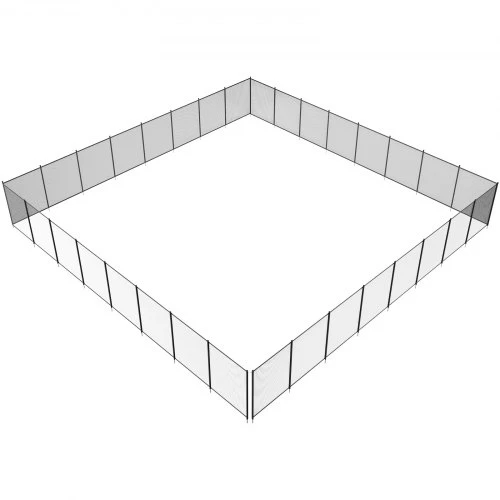 Koduva Baseino tvora VEVOR, 1,21 x 29,26 m, juoda