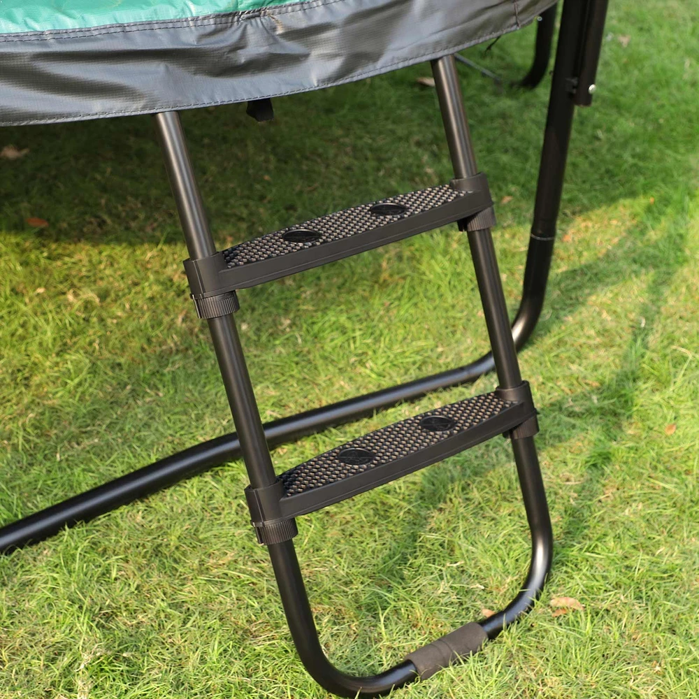 Koduva Batuto kopėčios, 76 cm aukščio, su plačiais laipteliais, metalinis rėmas, juodos