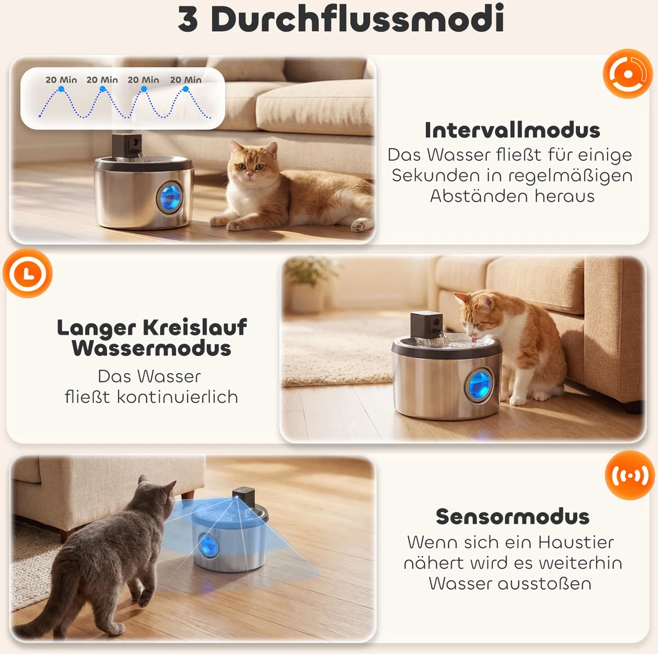Aosom Belaidis kačių fontanas, 4 L, nerūdijantis plienas, sidabrinis / juodas