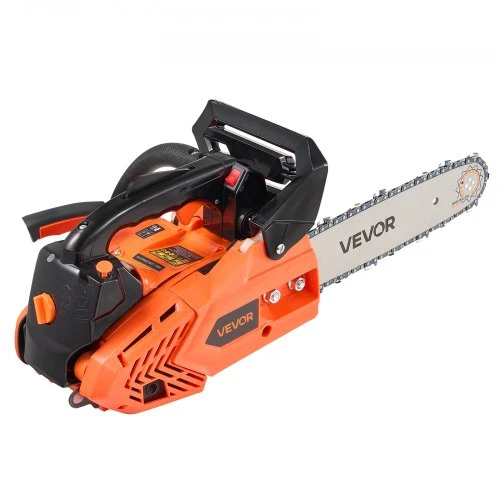 VEVOR Benzininis grandininis pjūklas 2500, 25 cc, 0,75 kW, 31 cm, oranžinis / juodas