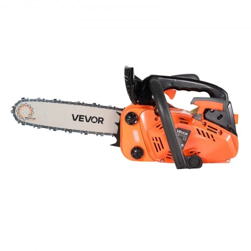 VEVOR Benzininis grandininis pjūklas 2500, 25 cc, 0,75 kW, 31 cm, oranžinis / juodas