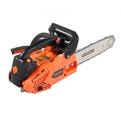 VEVOR Benzininis grandininis pjūklas 2500, 25 cc, 0,75 kW, 31 cm, oranžinis / juodas