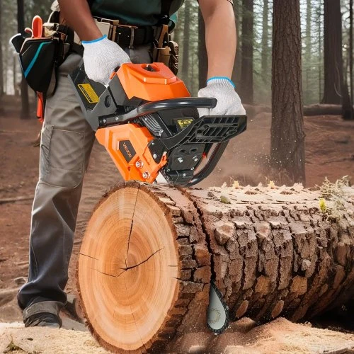 VEVOR Benzininis grandininis pjūklas 6200, 2,7 kW, 51 cm, oranžinė / juoda
