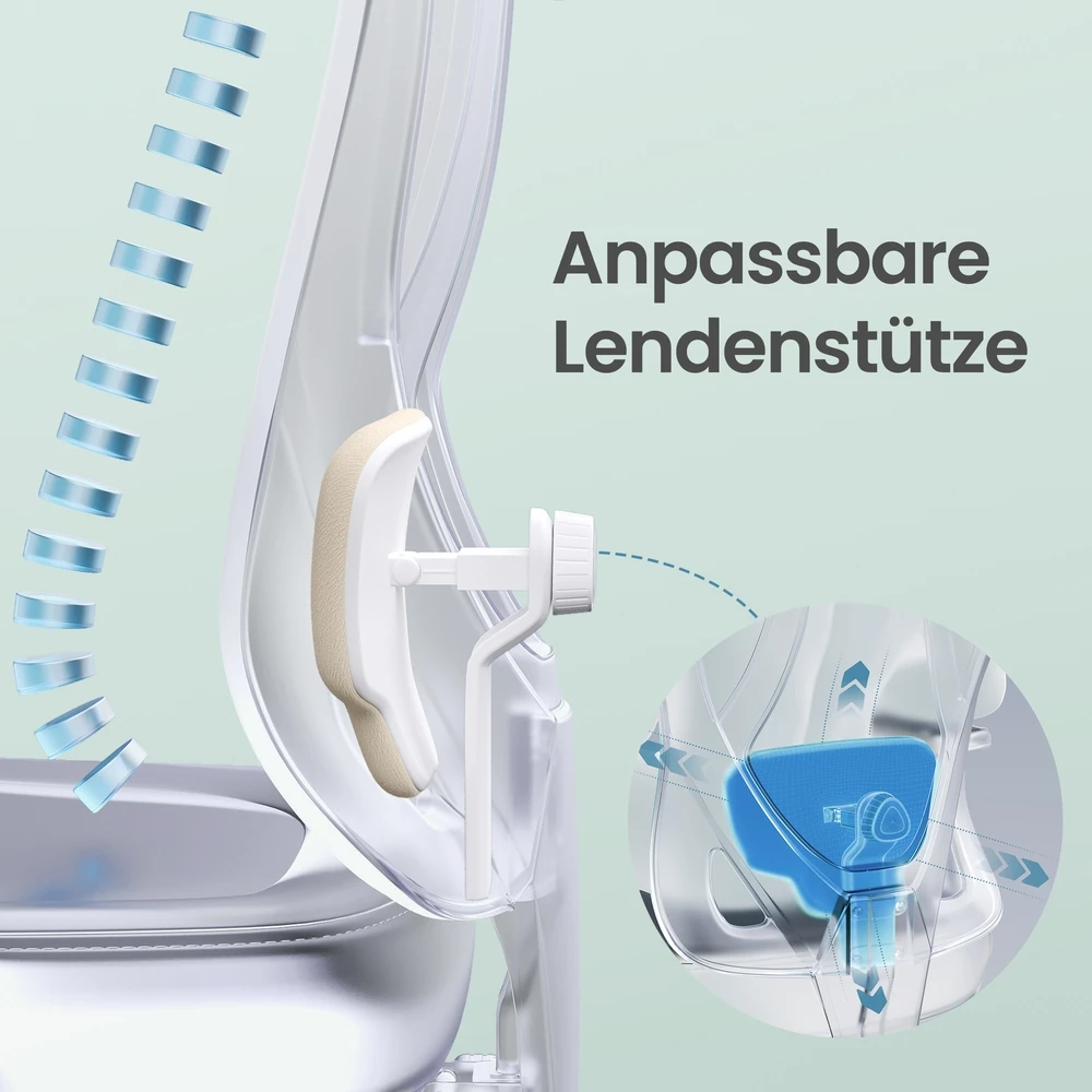 Koduva Biuro kėdė, ergonominė, pasukama, ruda-balta, 70 x 70 x 112–132 cm, iki 150 kg