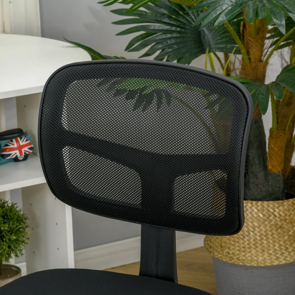 Aosom Biuro kėdė, ergonomiška, reguliuojamo aukščio, juoda
