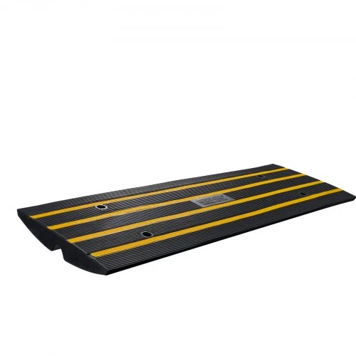 VEVOR Bortelio įvažiavimo rampa C03, guma, 122 x 41 x 7 cm, iki 15000 kg