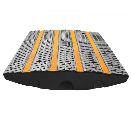 VEVOR Bortelio rampa, guminė, juoda / geltona, 122 x 41 x 7 cm, 15 t, 1 vnt.