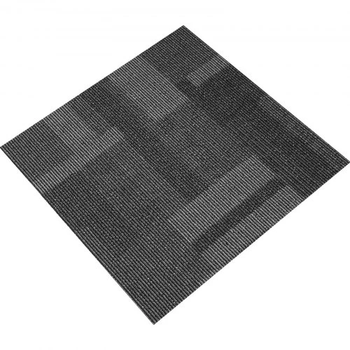 VEVOR Carpet tiles DC126-04, 24 vnt., mišriai pilka, 610 x 610 x 6 mm