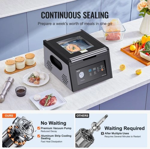 VEVOR Chamber vacuum sealer YJ-300TV2, 380 W, 290 mm