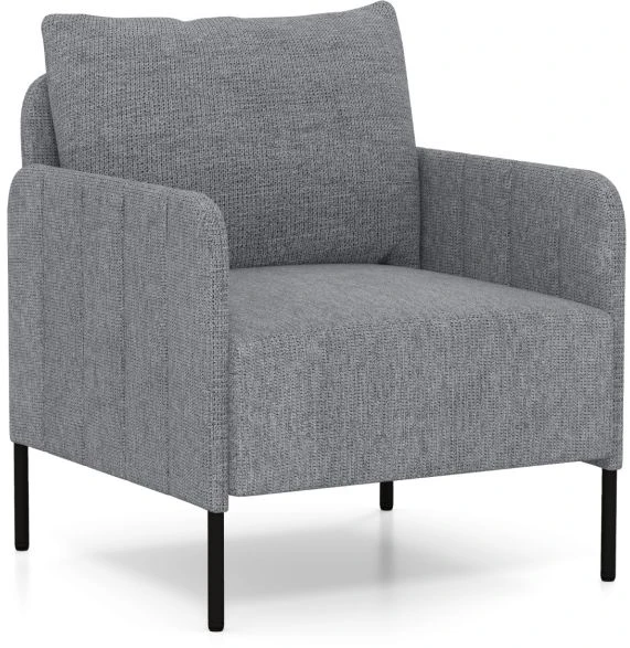 Promotion Chenille Vienvietė Sofa su Pagalvėle Pilka