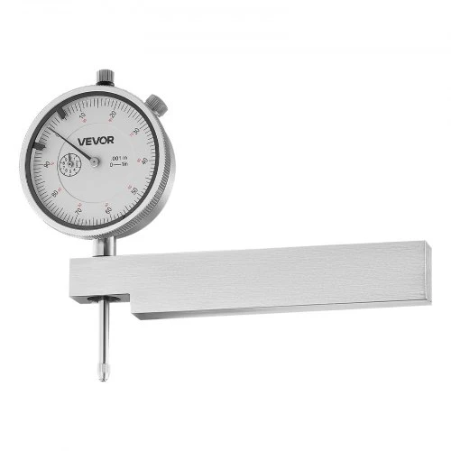 VEVOR Ciferinis matuoklis su metaliniu pagrindu, 0,03 mm tikslumas, 0-25,4 mm