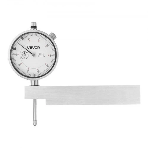 VEVOR Ciferinis matuoklis su metaliniu pagrindu, 0,03 mm tikslumas, 0-25,4 mm