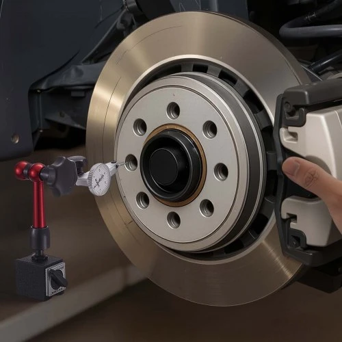 Koduva Ciferinis svirtinis indikatorius VEVOR su universaliu magnetiniu pagrindu ir dėklu, 0,01 mm, 0-0,76 mm