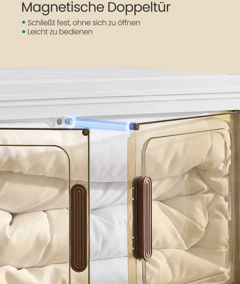 Koduva Daiktadėžės su 4 lygiais ir dangčiu, baltos, PP plastikas, 31 x 55 x 111 cm