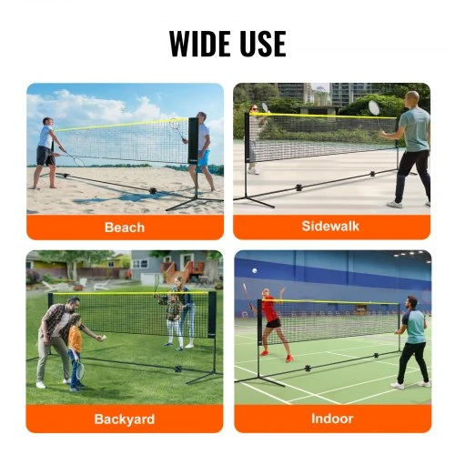 VEVOR Daugiafunkcis sporto tinklas DKS-15100, reguliuojamo aukščio, 510 x 155 x 103 cm