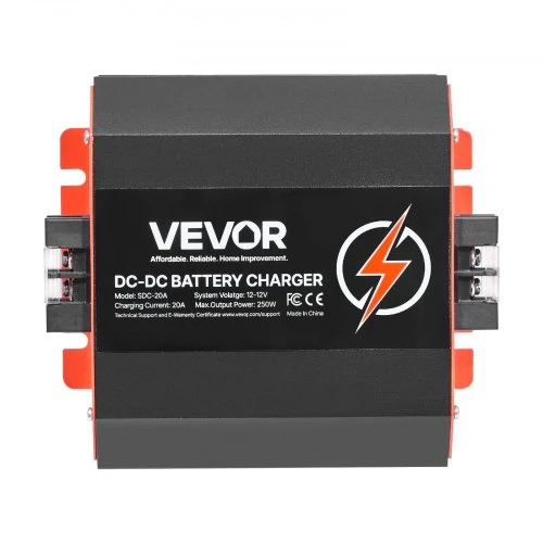 VEVOR DC į DC akumuliatoriaus įkroviklis SDC-20A, 12 V, 20 A, 250 W
