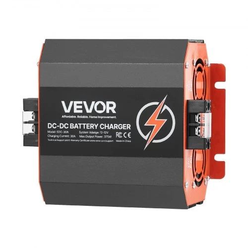 Koduva DC į DC akumuliatoriaus įkroviklis VEVOR SDC-30A, 12 V, 30 A, 375 W