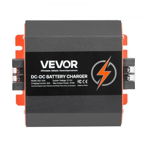 Koduva DC į DC akumuliatoriaus įkroviklis VEVOR SDC-30A, 12 V, 30 A, 375 W