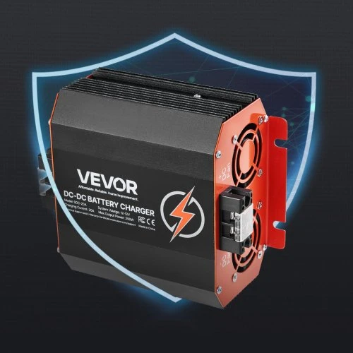 VEVOR DC į DC akumuliatoriaus įkroviklis SDC-20A, 12 V, 20 A, 250 W