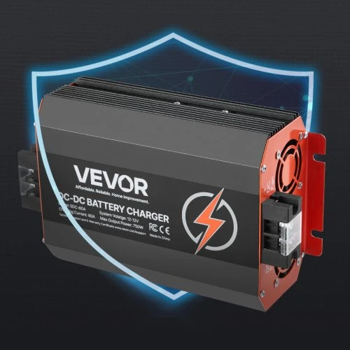 Koduva DC į DC akumuliatorių įkroviklis VEVOR SDC-60A, 12 V, 60 A, 750 W