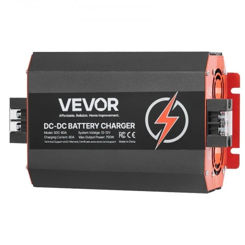 Koduva DC į DC akumuliatorių įkroviklis VEVOR SDC-60A, 12 V, 60 A, 750 W