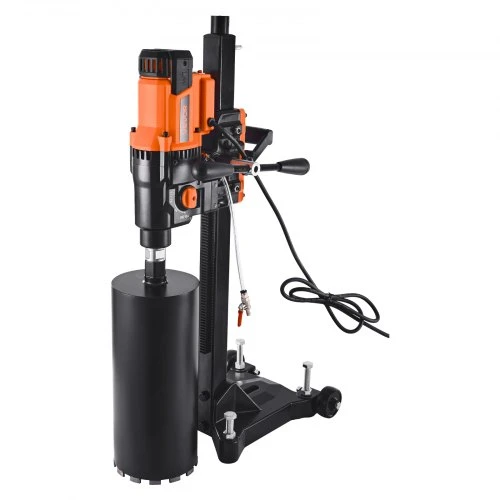 Koduva Deimantinė gręžimo mašina VEVOR CF-9255C su stovu, 20-254 mm, 2500 W, su 10 grąžtų