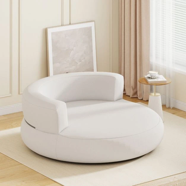Promotion Didelė pripučiama balta sofa