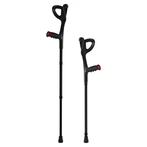VEVOR Dilbio ramentai suaugusiesiems, sulankstomi, aliumininiai, reguliuojamo aukščio 96-119 cm, 1 pora