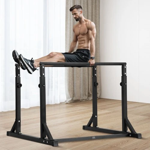 VEVOR Dip bar stovas FA004, reguliuojamas aukštis, apkrova iki 363 kg, 126 x 121 x 125 cm