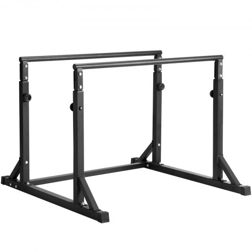 VEVOR Dip bar stovas FA004, reguliuojamas aukštis, apkrova iki 363 kg, 126 x 121 x 125 cm