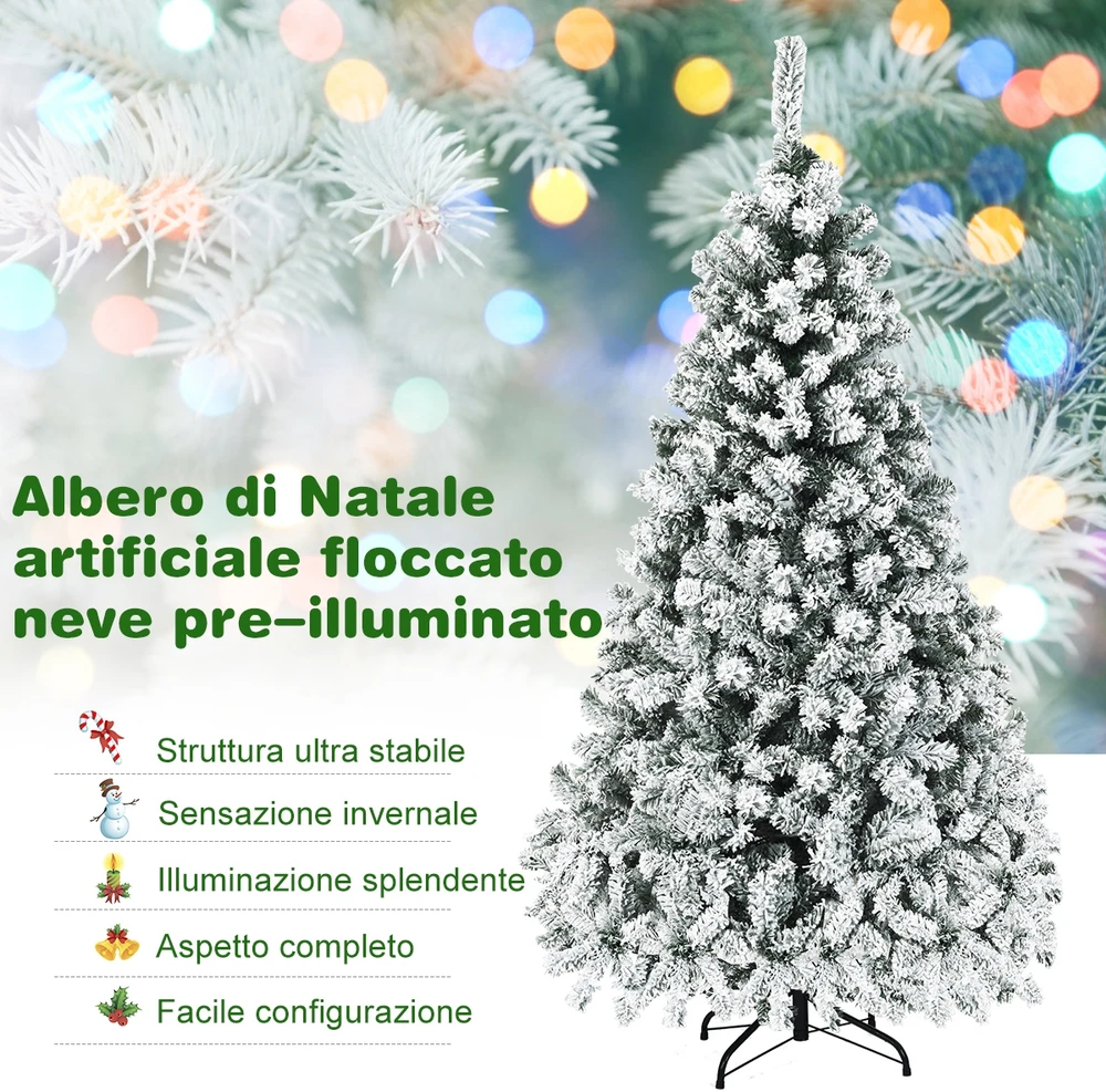 Promotion Dirbtinė eglutė su sniegu ir LED 180cm