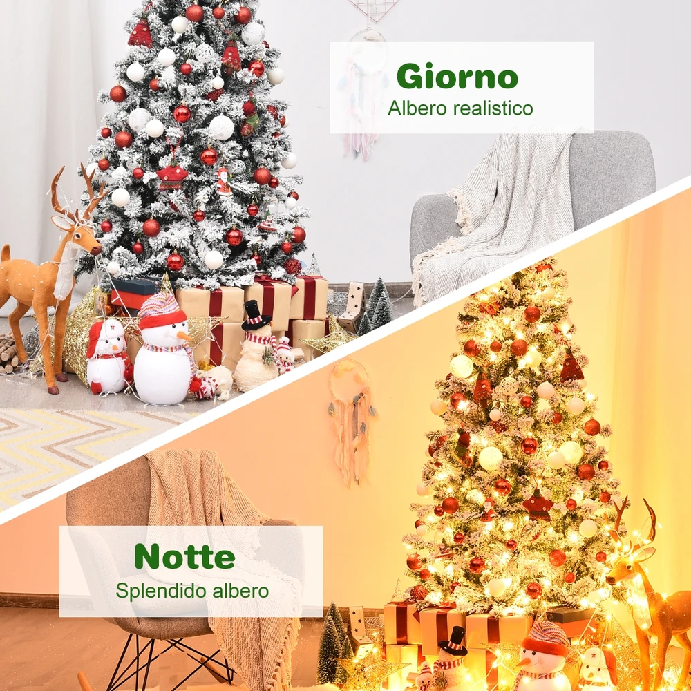 Promotion Dirbtinė eglutė su sniegu ir LED 180cm