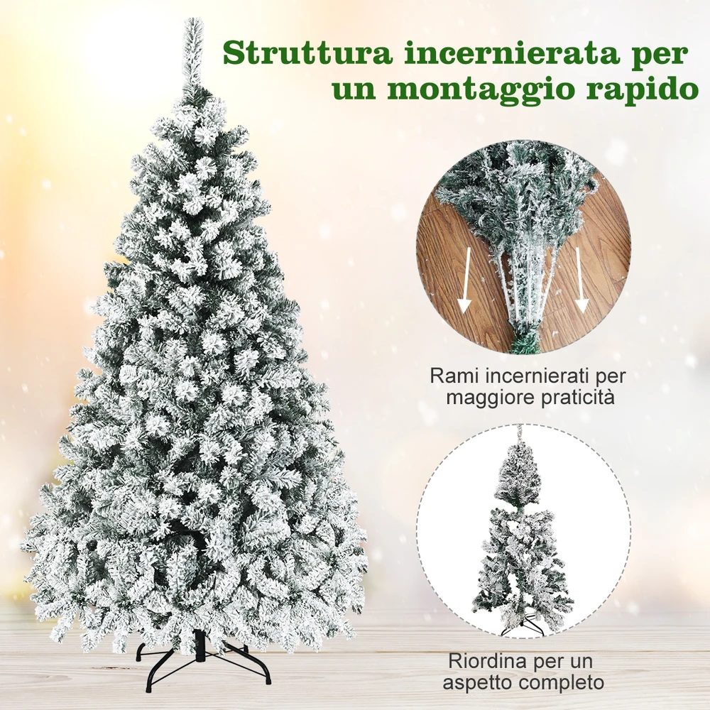 Promotion Dirbtinė eglutė su sniegu ir LED 180cm