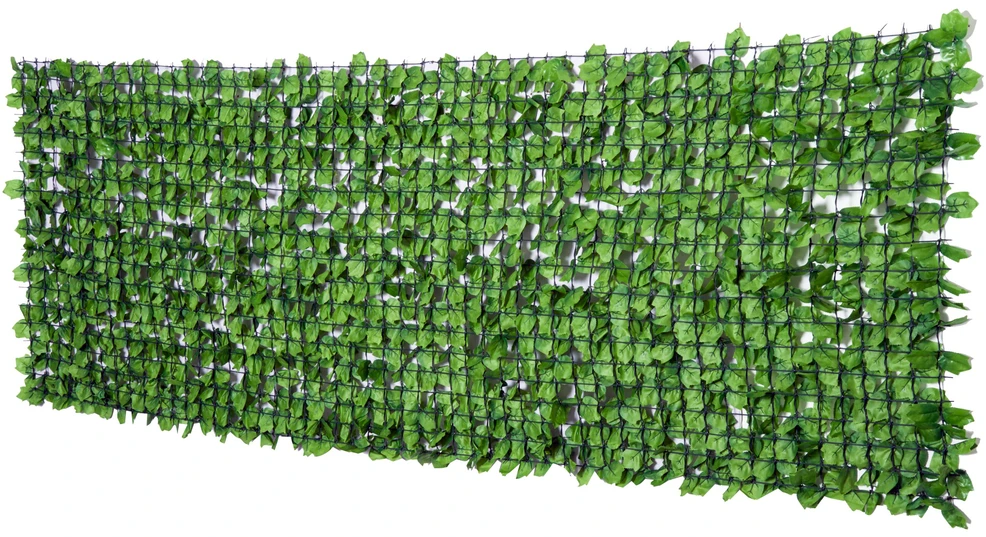 Aosom Dirbtinė gyvatvorė nuo žvilgsnių, šviesiai žalia, 300 x 100 cm