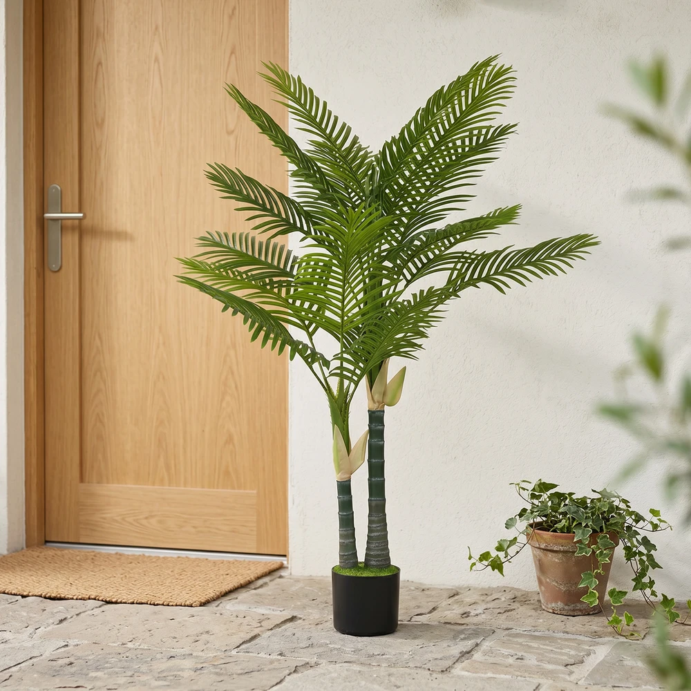 Aosom Dirbtinė palmė, 150 cm, žalia