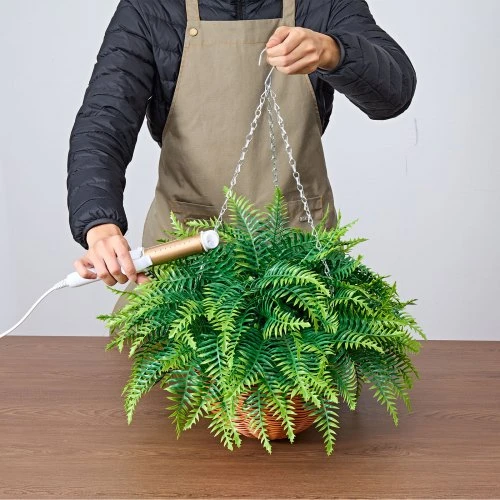 VEVOR Dirbtiniai paparčiai, 2 vnt., žali, su vazonais arba krepšiais, 58 cm