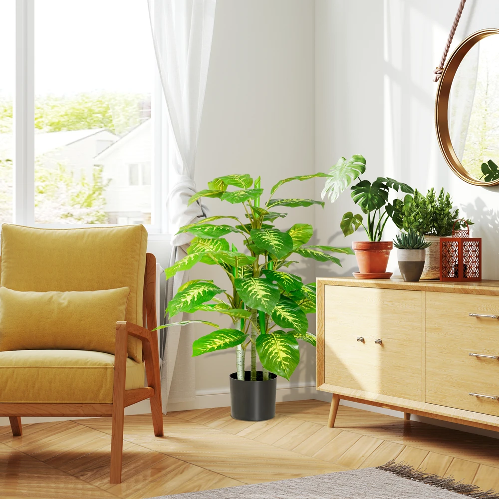 Aosom Dirbtinis augalas Dieffenbachia, žalia, 95 cm