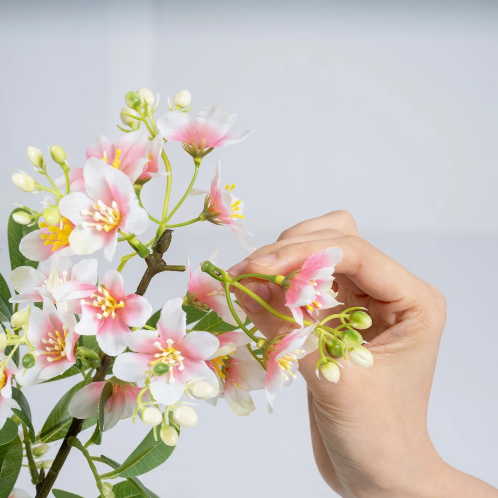 Promotion Dirbtinių impatiens medžių rinkinys iš 2 vnt., 91,4 cm, rožinė