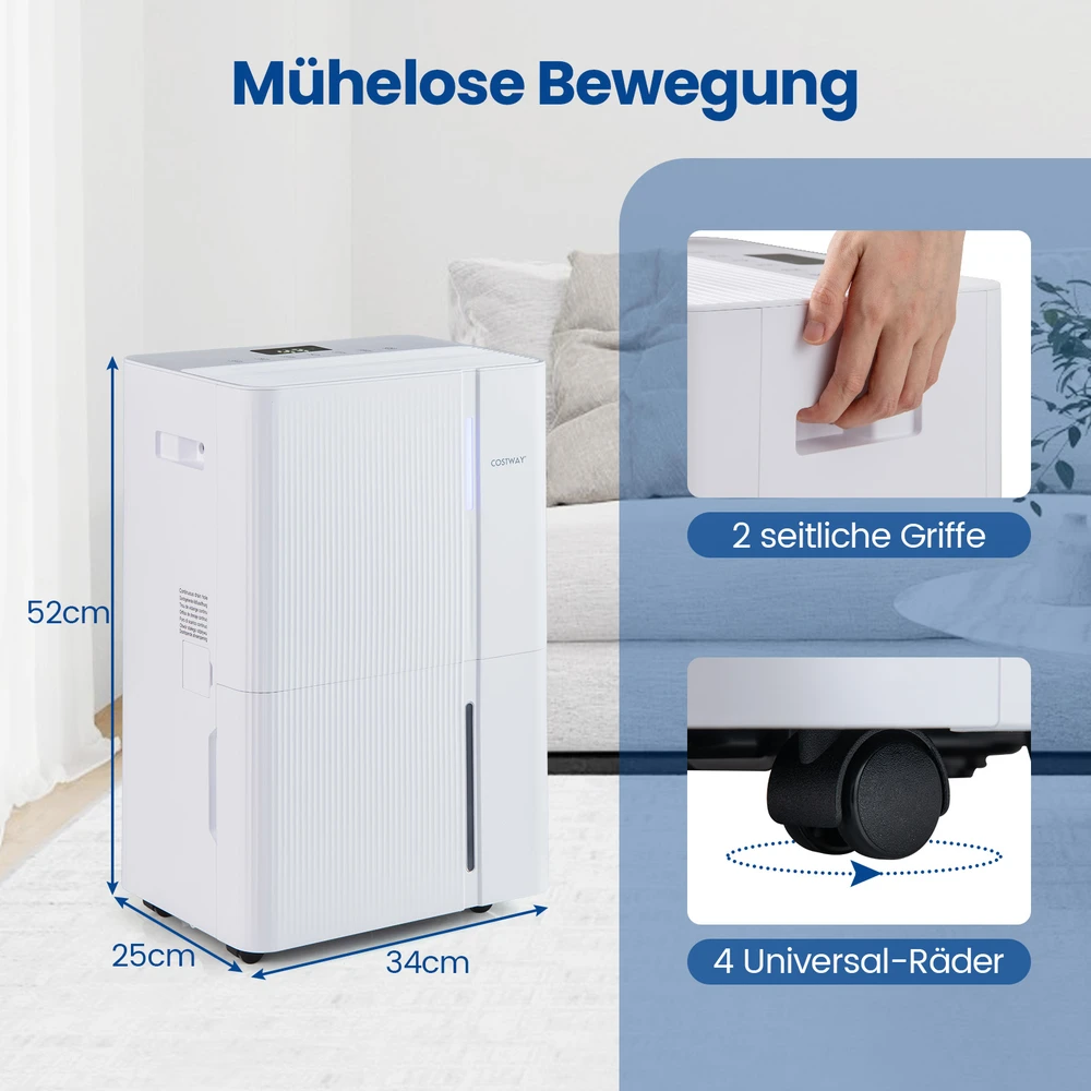 Sausintuvas Promotion Drėgmės surinkėjas 40L/24h 3 režimai 24h laikmatis baltas