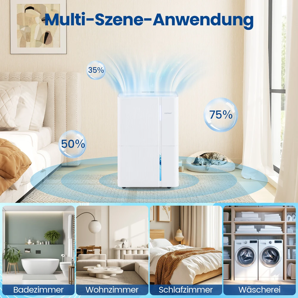 Sausintuvas Promotion Drėgmės surinkėjas 40L/24h 3 režimai 24h laikmatis baltas