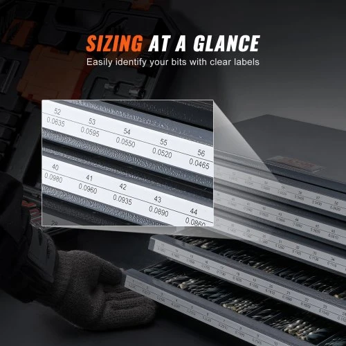 Koduva Drill organizer cabinet VEVOR ET5-D, pilkas su oranžine tekstūra, 41 x 26 x 26 cm